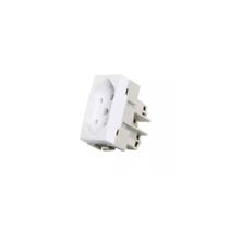 Módulo Tomada 2P+T 20A-250V PB Branco Sleek Margirius 16048