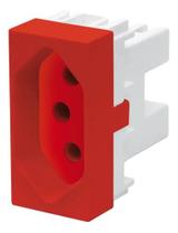 Módulo Tomada 2p+t 20a/250v Vermelha Fame Elegance
