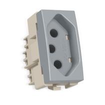 Módulo Tomada 2p+t 20a Cinza Sleek Colors Margirius