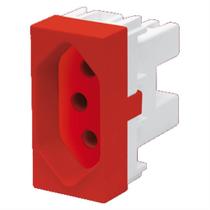Módulo Tomada 2P+T 20A Elegance Vermelha - 2350 - FAME