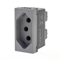 Modulo Tomada 2P+T 20A Pial Plus+ Legrand Cinza Acetinado