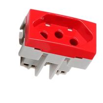 Modulo tomada 2p+t 20a vermelho sleek margirius