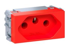 Módulo Tomada 2P + T 20A Vermelho Weg Esatta