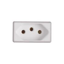Módulo Tomada 2P+T Branco 10A 250V 57115/030 Tramontina Módulo Tomada 2P+T Branco 10A 250V 57115/030 Tramontina
