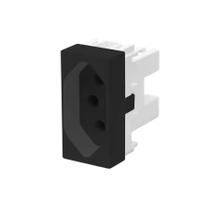Modulo Tomada 2p+t Habitat Preto - 20a - 250v - Fame