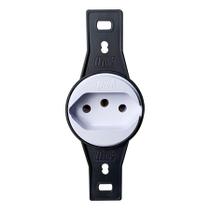 Modulo Tomada 2P+T Redonda 10A Haste Longa Branca 9894-9 Blux