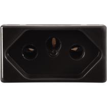 Módulo Tomada 2P+T Tramontina 10 A 250 V Grafite