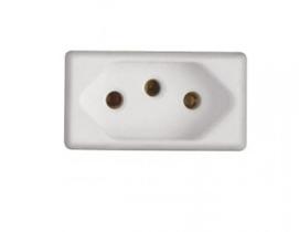 Modulo Tomada 2P T Tramontina 20 A 250 V Branco Modulo Tomada 2P T Tramontina 20 A 250 V Branco
