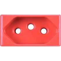 Módulo Tomada 2P+T Tramontina 20 A 250 V Vermelho 57115/039 Liz/giz