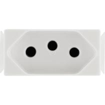 Módulo Tomada 2P+T Tramontina Aria 10A 250V Branco Construtora Módulo Tomada 2P+T Tramontina Aria 10A 250V Branco Construtora