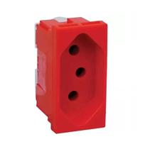 Módulo Tomada 2p+ T Vermelho 20a - Pial