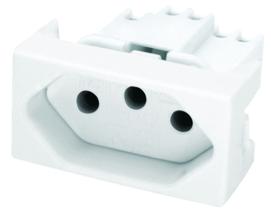 Módulo Tomada 3 Pólos (2P+T) 20a Branco Linha Pérola Radial