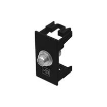 Módulo Tomada Antena De Tv Fame Habitat Black Para Cabo Coaxial Preto