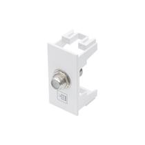 Módulo Tomada Antena de TV Fame Habitat para Cabo Coaxial Branco