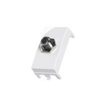 Módulo Tomada Antena de TV MarGirius Sleek para Cabo Coaxial Branco Módulo Tomada Antena de TV MarGirius Sleek para Cabo Coaxial Branco