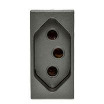 Módulo Tomada Arteor 2 Pólos + Terra Magnésio - Pial Legrand