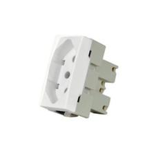 Modulo tomada br padrao brasil 2p+t 10a-250v br linha sleek - Margirius Modulo tomada br padrao brasil 2p+t 10a-250v br linha sleek - Margirius