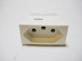 Módulo Tomada Branca 2 Polos + Terra 10A 250V P615040 Pial Legrand