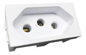 Módulo Tomada Branca 2P+T 20A - Blux Home