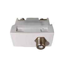 Módulo Tomada Cabo Coaxial Passante Para TV 75 OHMS 5TG9 9303 Branco Vivace Siemens Módulo Tomada Cabo Coaxial Passante Para TV 75 OHMS 5TG9 9303 Branco Vivace Siemens