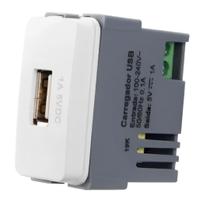Módulo Tomada Carregador USB 1A Bivolt 19410 B3 - Margirius Módulo Tomada Carregador USB 1A Bivolt 19410 B3 - Margirius