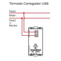 Modulo Tomada Carregador Usb 1a-bivolt Br Sleek