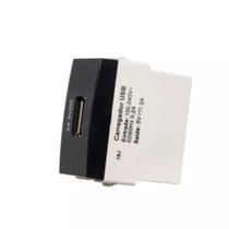 Módulo Tomada Carregador USB 2A Bivolt Ebony Margirius 19412 Módulo Tomada Carregador USB 2A Bivolt Ebony Margirius 19412