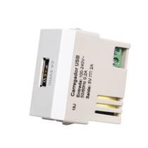 Módulo tomada carregador USB 2A Branco Infiniti Margirius Módulo tomada carregador USB 2A Branco Infiniti Margirius