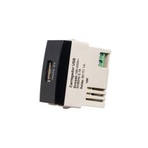 Módulo Tomada Carregador USB-A MarGirius Sleek 1A 5W Preto Ebony Módulo Tomada Carregador USB-A MarGirius Sleek 1A 5W Preto Ebony