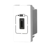 Modulo Tomada Carregador USB-C 1500mA Pial Plus+ Legrand Branco 615097BC