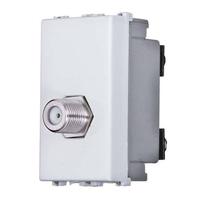 Modulo Tomada Coaxial PAS 75OHM BRANCO LINHA ILUS 5TG99003 Modulo Tomada Coaxial PAS 75OHM BRANCO LINHA ILUS 5TG99003