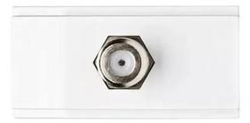 Módulo Tomada Coaxial TV Brava Duale Up Iriel Soprano Branco