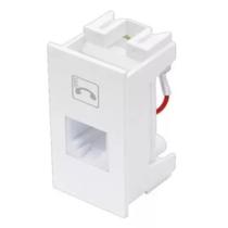 Módulo Tomada Conector Entrada RJ11 4 Vias Para Telefone
