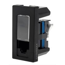 Modulo Tomada Dados LCS2 RJ45 Cat6 Pial Plus+ Legrand Preto 615047PT Modulo Tomada Dados LCS2 RJ45 Cat6 Pial Plus+ Legrand Preto 615047PT