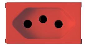 Módulo Tomada De Energia 20a Vermelha Ilus Soprano 5ub99008 Módulo Tomada De Energia 20a Vermelha Ilus Soprano 5ub99008