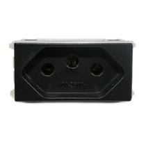 Modulo Tomada de Energia 2P+T Refinatto 10A Weg Preto