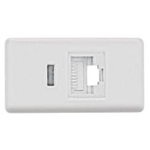 Módulo Tomada de Transmissão de Dados Rj 45 Cat 6 Branco - Tramontina