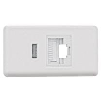 Módulo Tomada De Transmissão De Dados Tramontina Rj 45 Cat 6 Branco Tramontina Módulo Tomada De Transmissão De Dados Tramontina Rj 45 Cat 6 Branco Tramontina