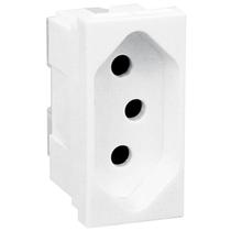Módulo Tomada Legrand Pial Plus+ - 2P+T - 10A250V - Borne Automático - Branco - 615038BC Módulo Tomada Legrand Pial Plus+ - 2P+T - 10A250V - Borne Automático - Branco - 615038BC