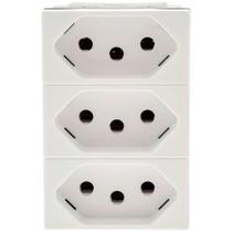 Módulo Tomada Legrand Pial Plus+ - Triplex - 2P+T - 10A/250V - Branco - sem Placa - 615043BC