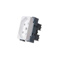 Módulo Tomada MarGirius B3 2P+T 10A Branco