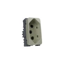 Módulo Tomada MarGirius B3 Colors 2P+T 20A Pérola Módulo Tomada MarGirius B3 Colors 2P+T 20A Pérola