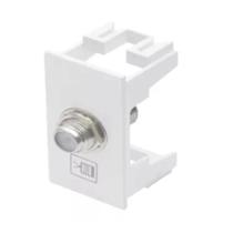 Modulo Tomada p/Antena Tv Habitat Branco Fame 2066 Modulo Tomada p/Antena Tv Habitat Branco Fame 2066
