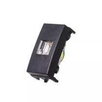 Módulo Tomada p/ Telefone RJ11 Ebony Clean Margirius 16816 Módulo Tomada p/ Telefone RJ11 Ebony Clean Margirius 16816