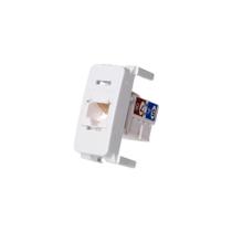 Módulo Tomada Para Rede De Informática Margirius B3 Rj45 Cat6 Branco Módulo Tomada Para Rede De Informática Margirius B3 Rj45 Cat6 Branco