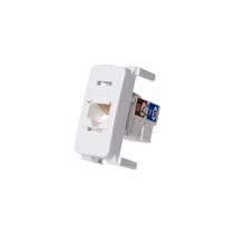 Módulo Tomada para Rede de Informática MarGirius B3 RJ45 Cat6 Branco