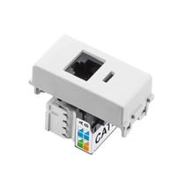 Módulo Tomada para Rede RJ45 8 vias CAT6 Branco LIZ/LUX² Tramontina 57115/056