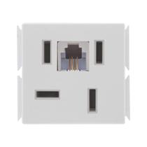 Modulo Tomada Para Telefone Branco Rj11 Tramontina