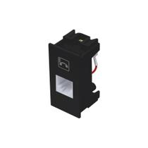 Módulo Tomada para Telefone Fame Habitat Black RJ11 4 Vias Preto Módulo Tomada para Telefone Fame Habitat Black RJ11 4 Vias Preto