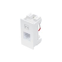 Módulo Tomada para Telefone Fame Habitat/Elegance RJ11 4 Vias Branco Módulo Tomada para Telefone Fame Habitat/Elegance RJ11 4 Vias Branco